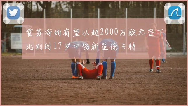 霍芬海姆有望以超2000万欧元签下比利时17岁中场新星德卡特